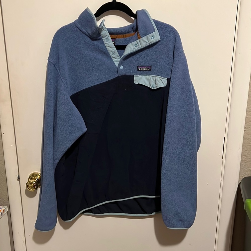 Patagonia Two-Toned Blue Synchilla Pullover